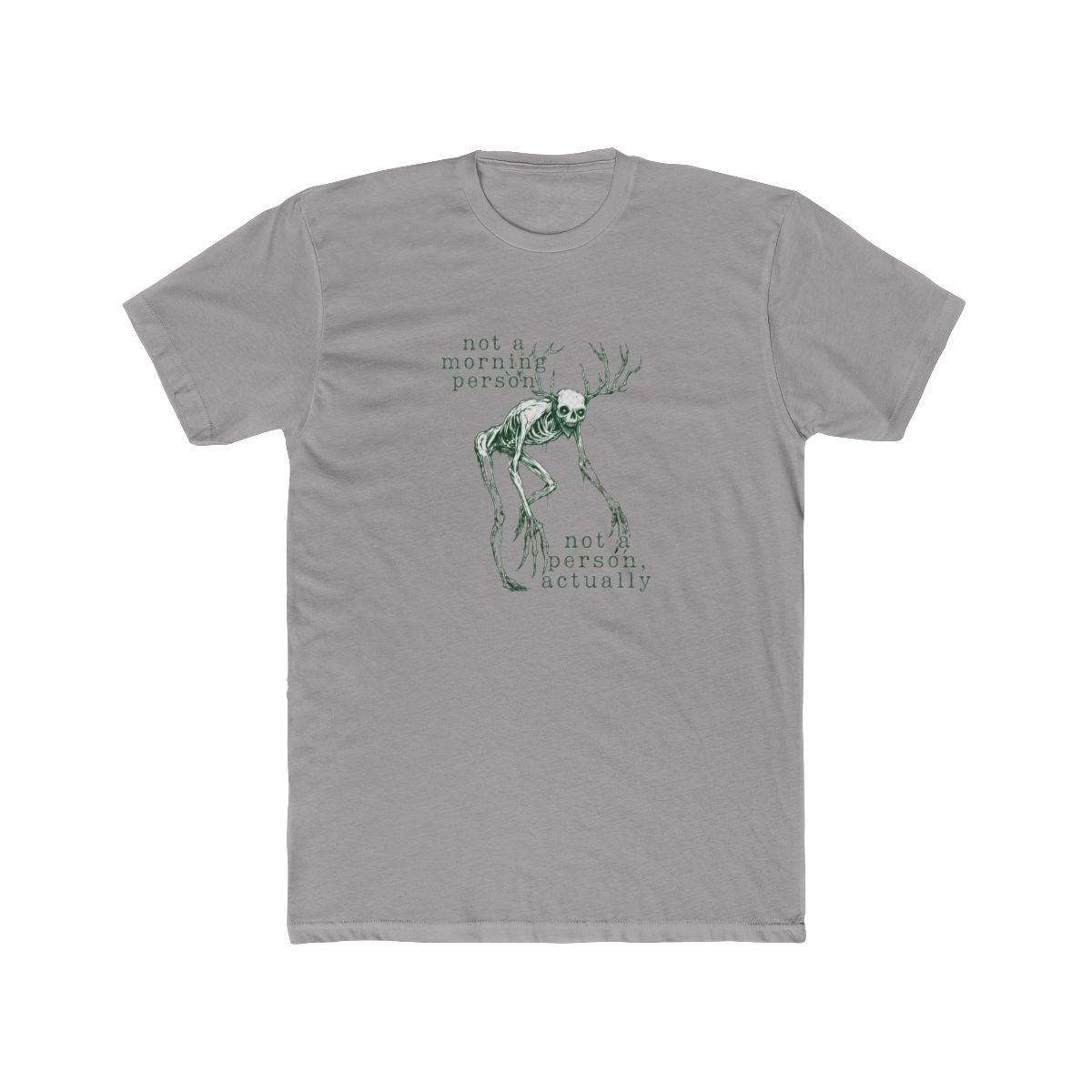 Skeletal Antlers "Not a Morning Person" T-Shirt