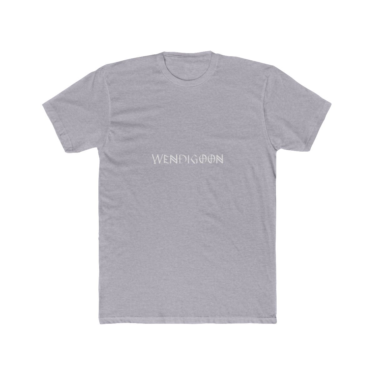 Wendigoon Logo Distressed Horror Style Typography Design T Shirt - alternate angle 4, merchandise