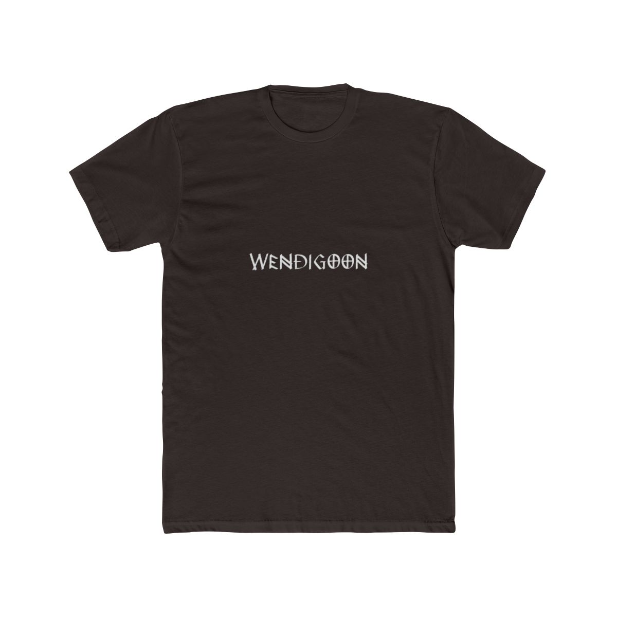 Wendigoon Logo Distressed Horror Style Typography Design T Shirt - alternate angle 3, merchandise