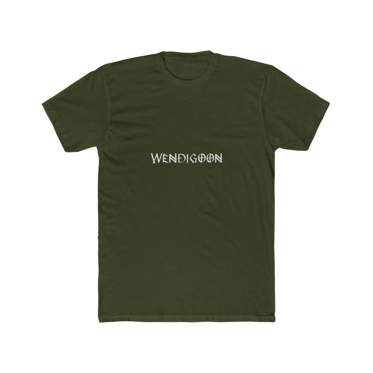 Wendigoon Logo Distressed Horror Style Typography Design T Shirt - alternate angle 5, merchandise