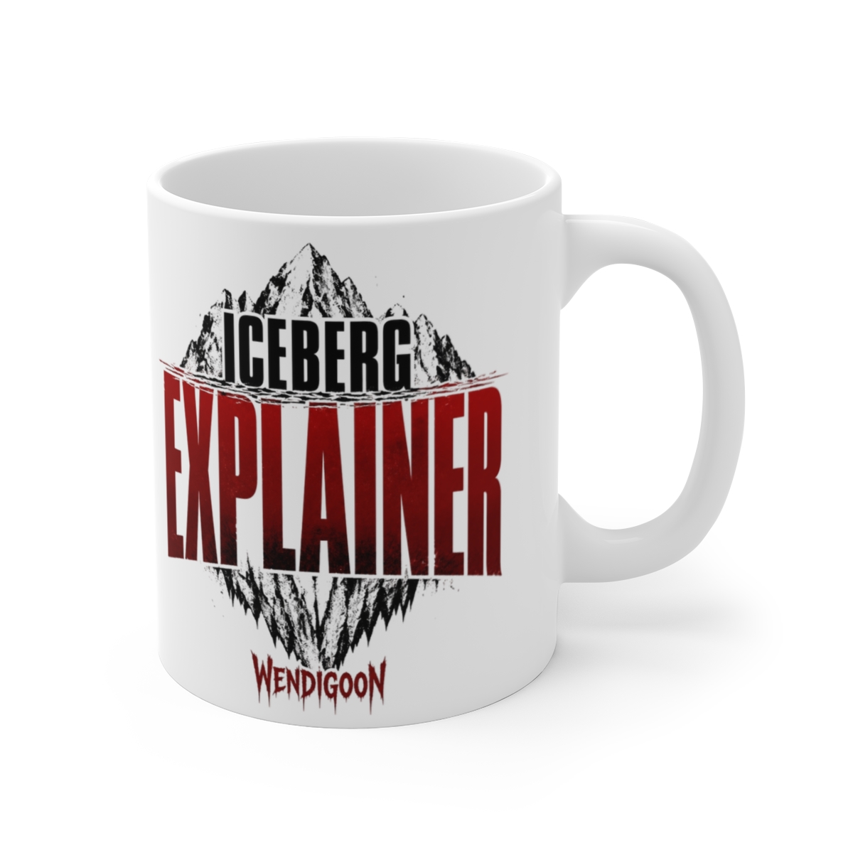 Wendigoon "Iceberg Explainer" White Mug
