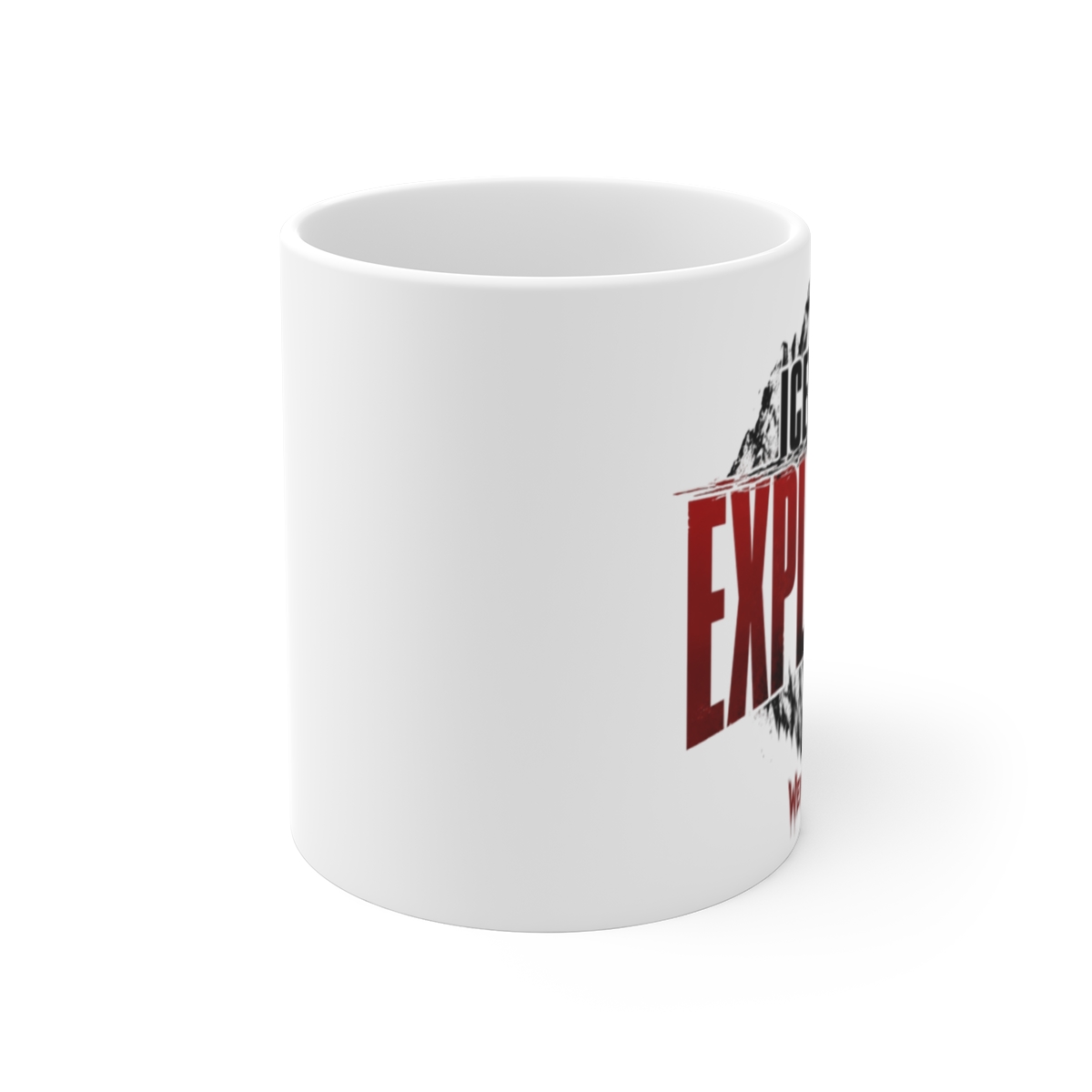 Wendigoon "Iceberg Explainer" White Mug - alternate angle 1, merchandise