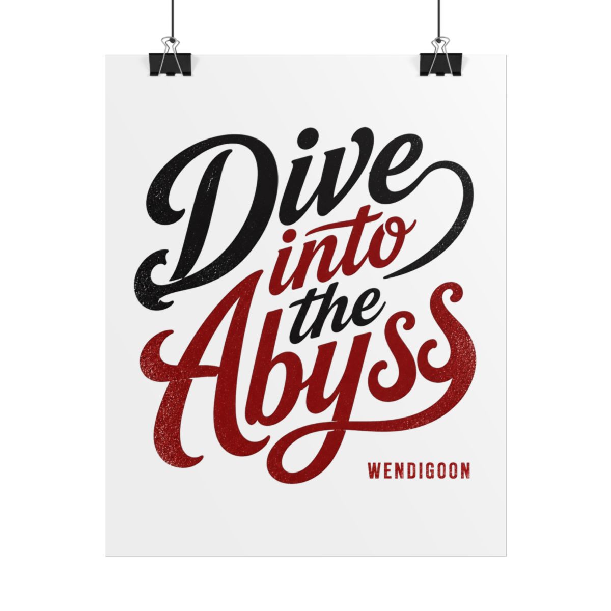 Wendigoon "Dive into the Abyss" Poster
