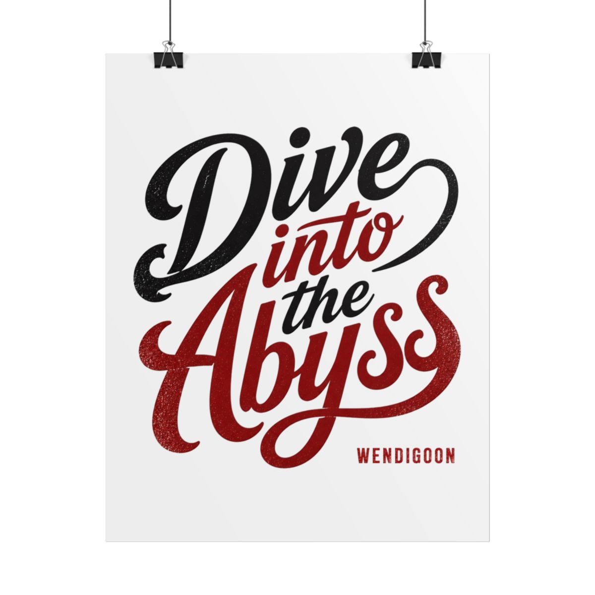 Wendigoon "Dive into the Abyss" Poster - alternate angle 1, merchandise