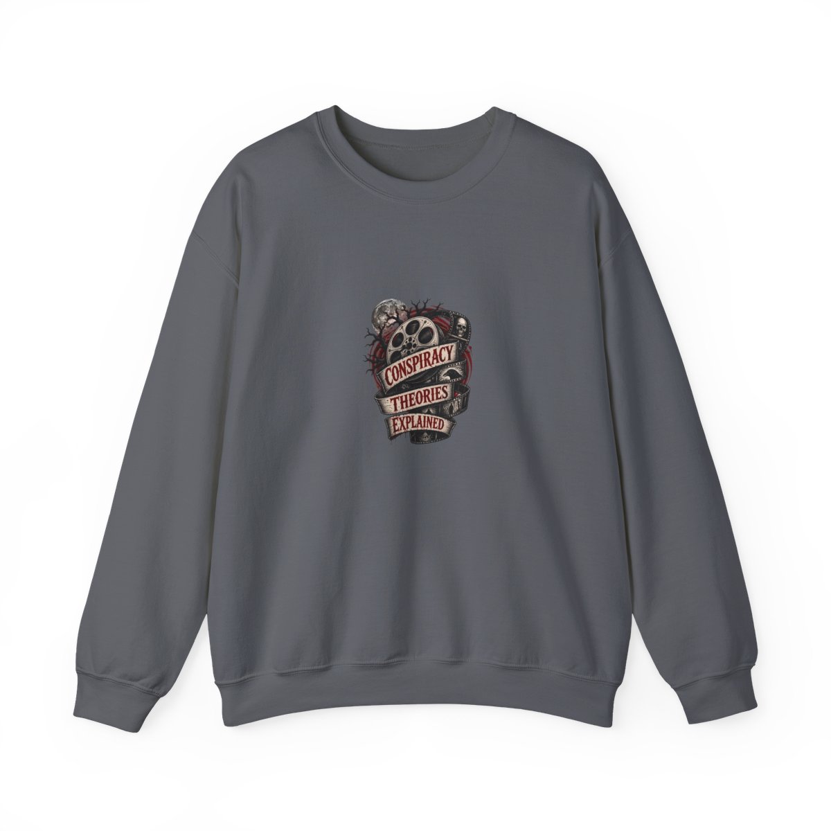 Wendigoon "CONSPIRACY THEORIES EXPLAINED" Crewneck - alternate angle 5, merchandise