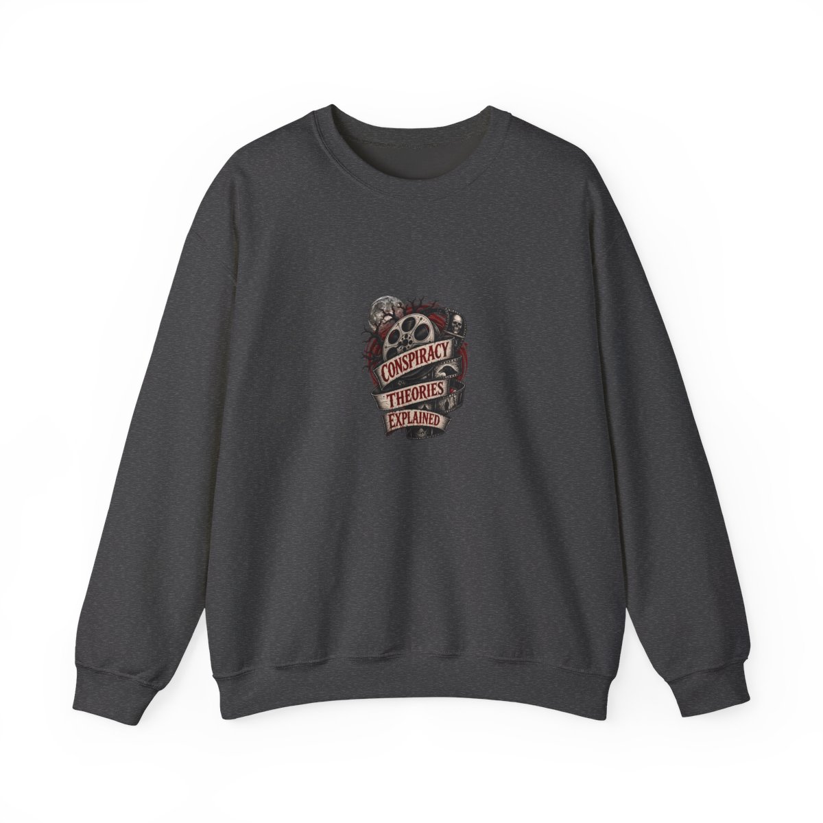 Wendigoon "CONSPIRACY THEORIES EXPLAINED" Crewneck - alternate angle 4, merchandise