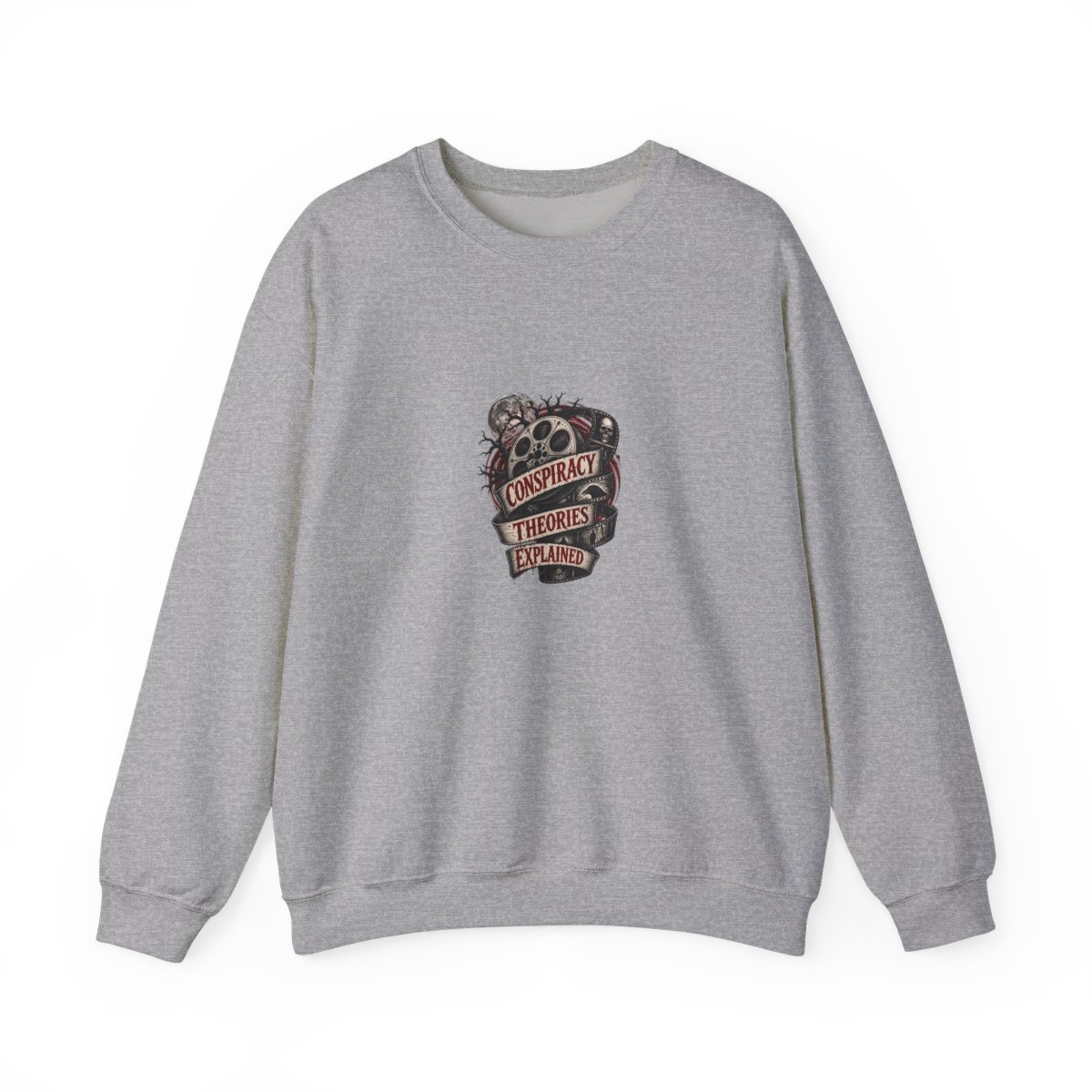 Wendigoon "CONSPIRACY THEORIES EXPLAINED" Crewneck - alternate angle 2, merchandise