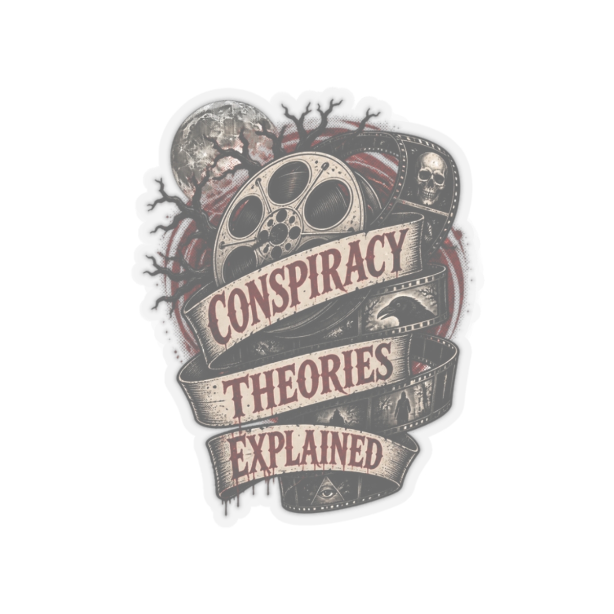 Wendigoon "CONSPIRACY THEORIES EXPLAINED" Sticker