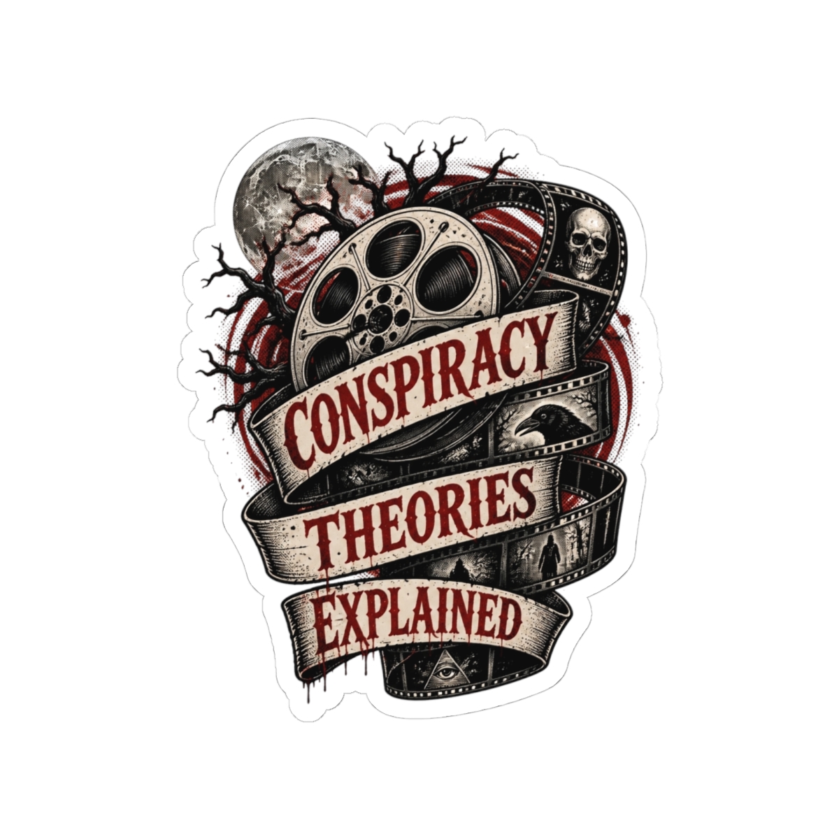Wendigoon "CONSPIRACY THEORIES EXPLAINED" Sticker