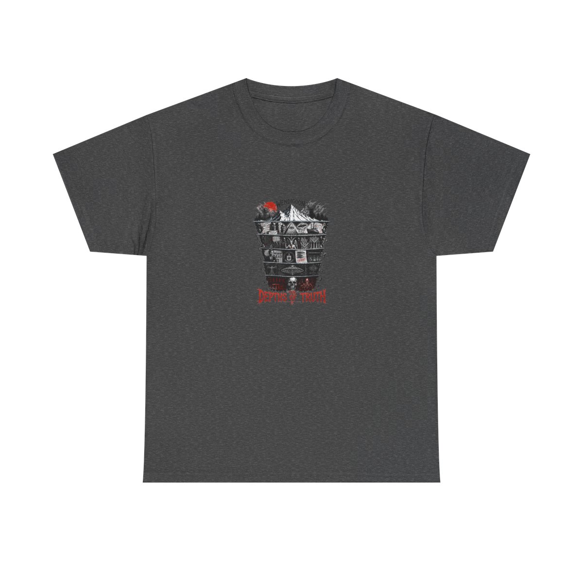 Wendigoon "Conspiracy Theory Iceberg" Unisex Tee - alternate angle 3, merchandise