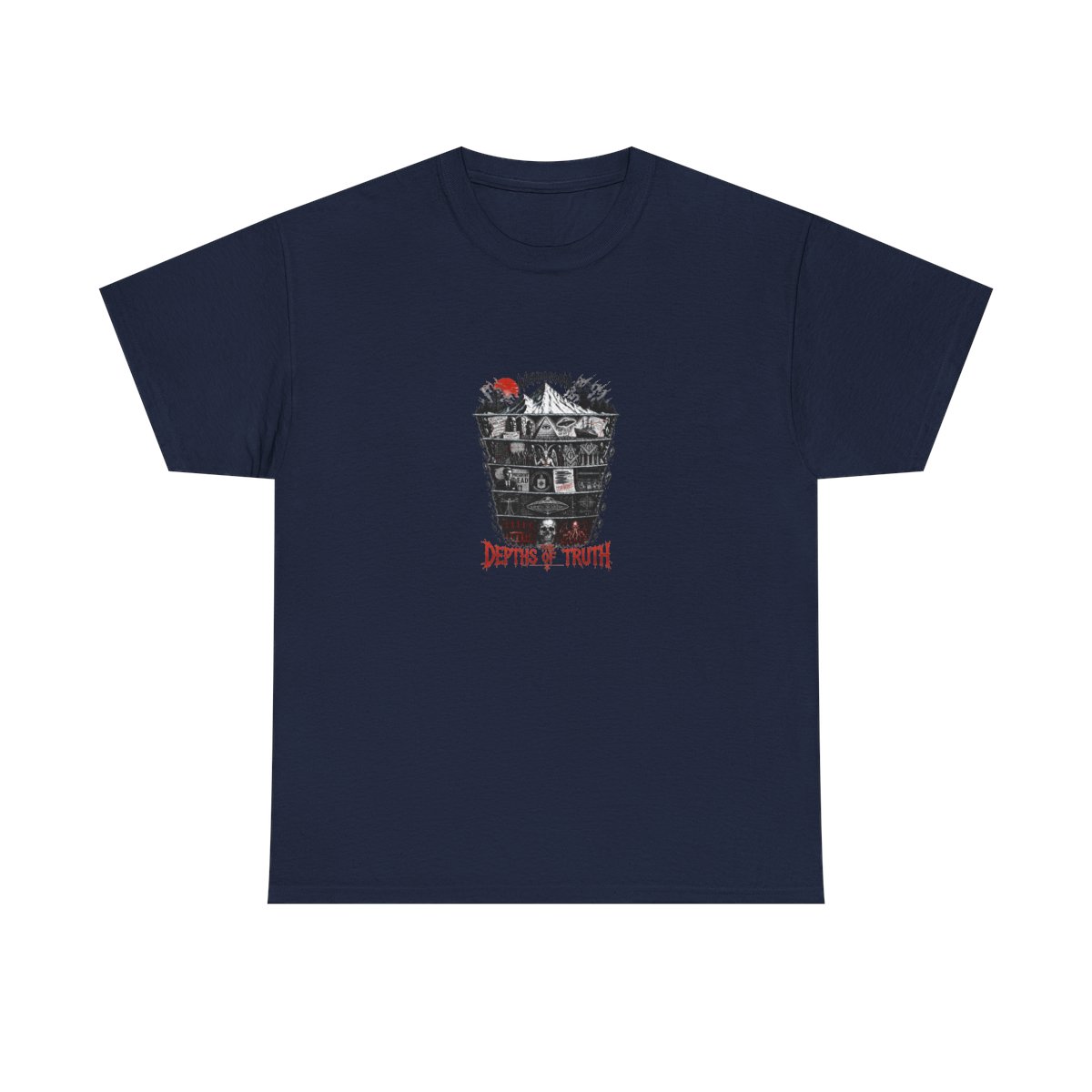Wendigoon "Conspiracy Theory Iceberg" Unisex Tee - alternate angle 2, merchandise