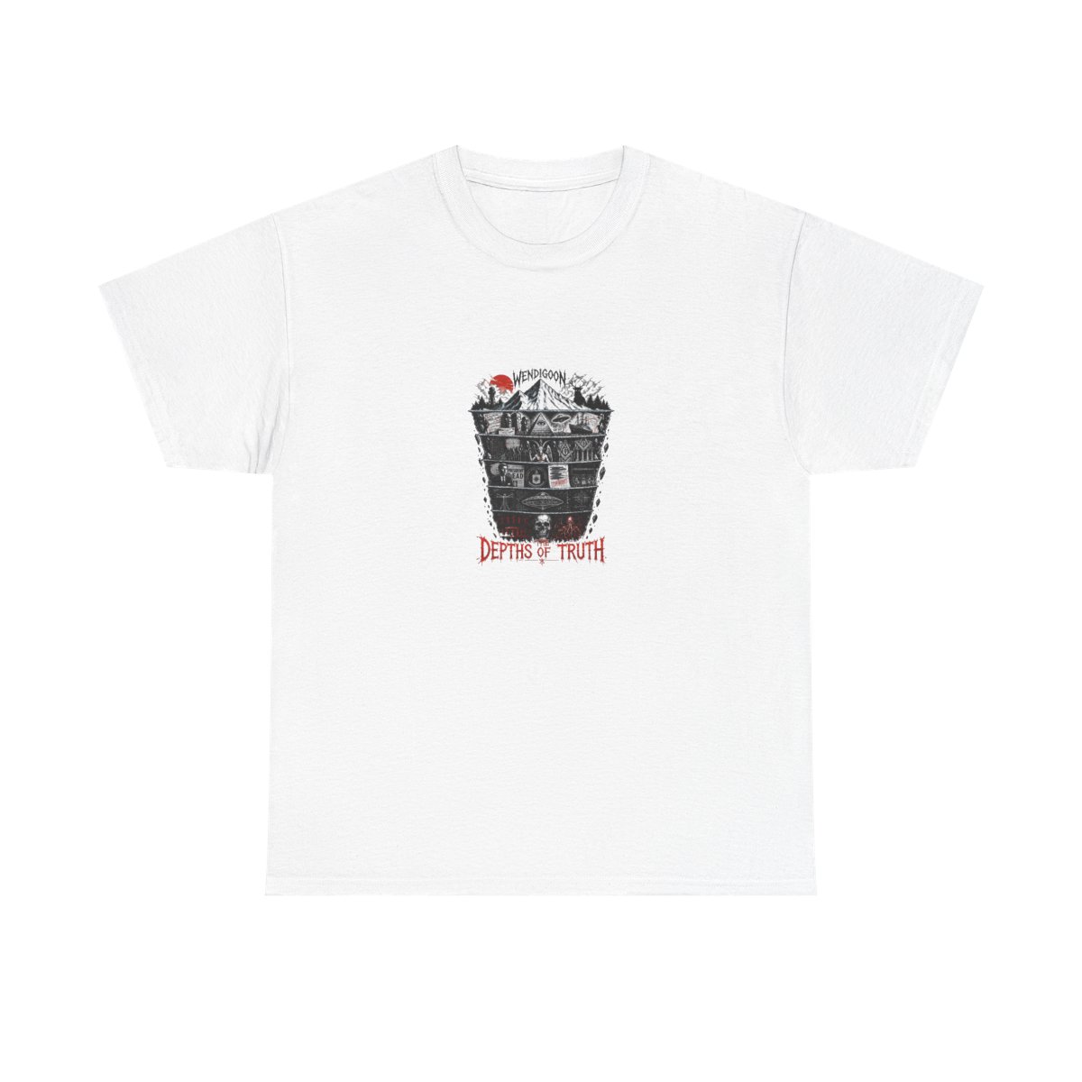Wendigoon "Conspiracy Theory Iceberg" Unisex Tee - alternate angle 4, merchandise