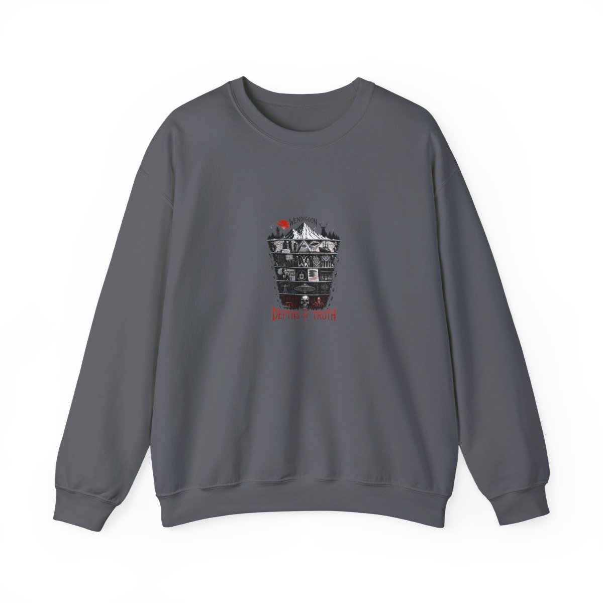 Wendigoon "Conspiracy Theory Iceberg" Crewneck - alternate angle 4, merchandise