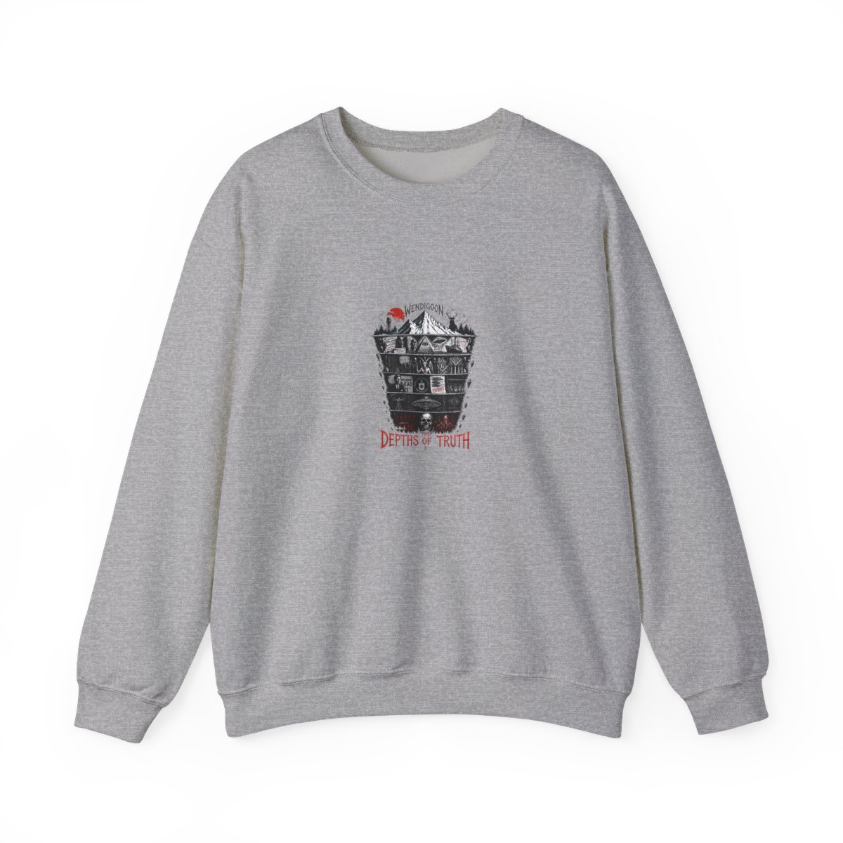 Wendigoon "Conspiracy Theory Iceberg" Crewneck - alternate angle 2, merchandise