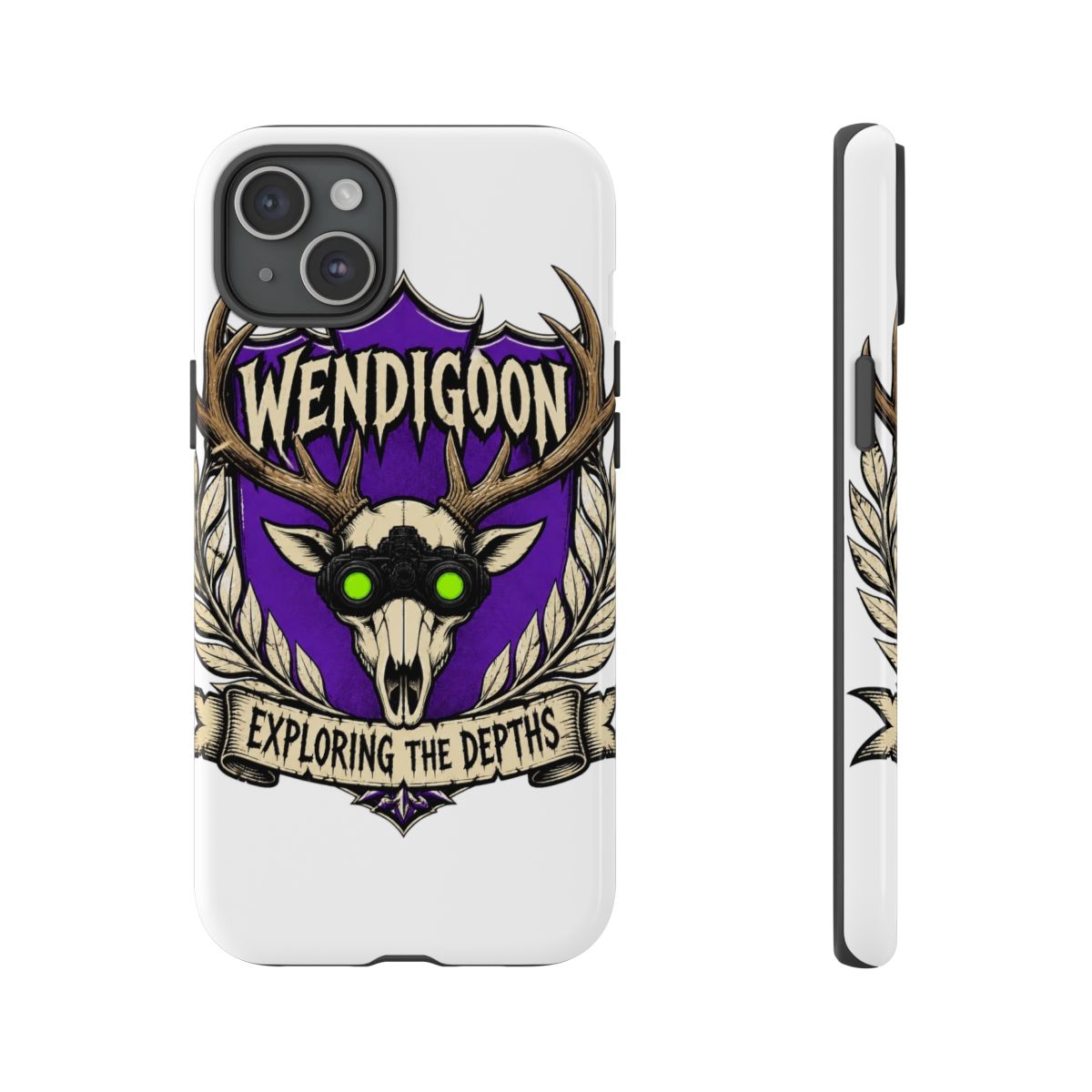 Wendigoon "Exploring the Depths" Phone Case - alternate angle 3, merchandise