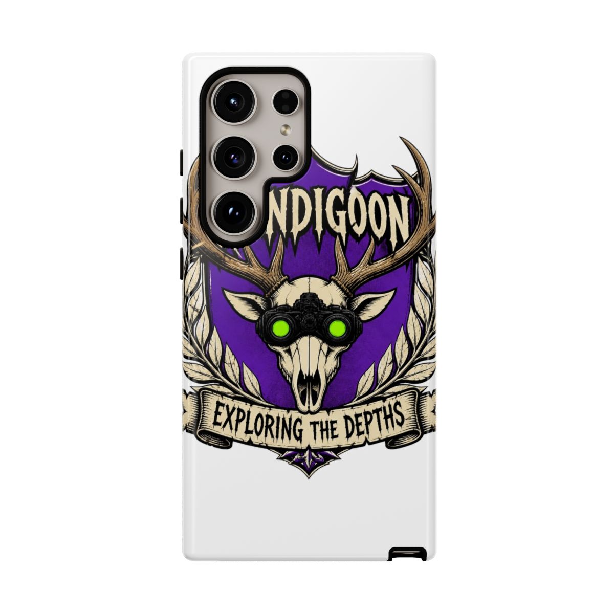 Wendigoon "Exploring the Depths" Phone Case - alternate angle 1, merchandise