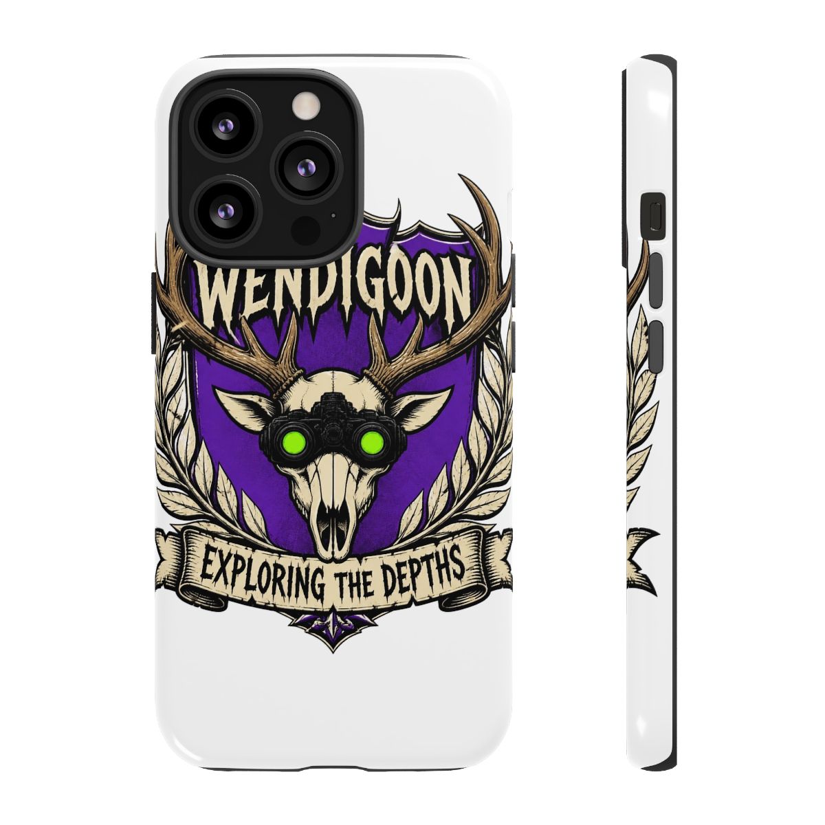 Wendigoon "Exploring the Depths" Phone Case - alternate angle 1, merchandise