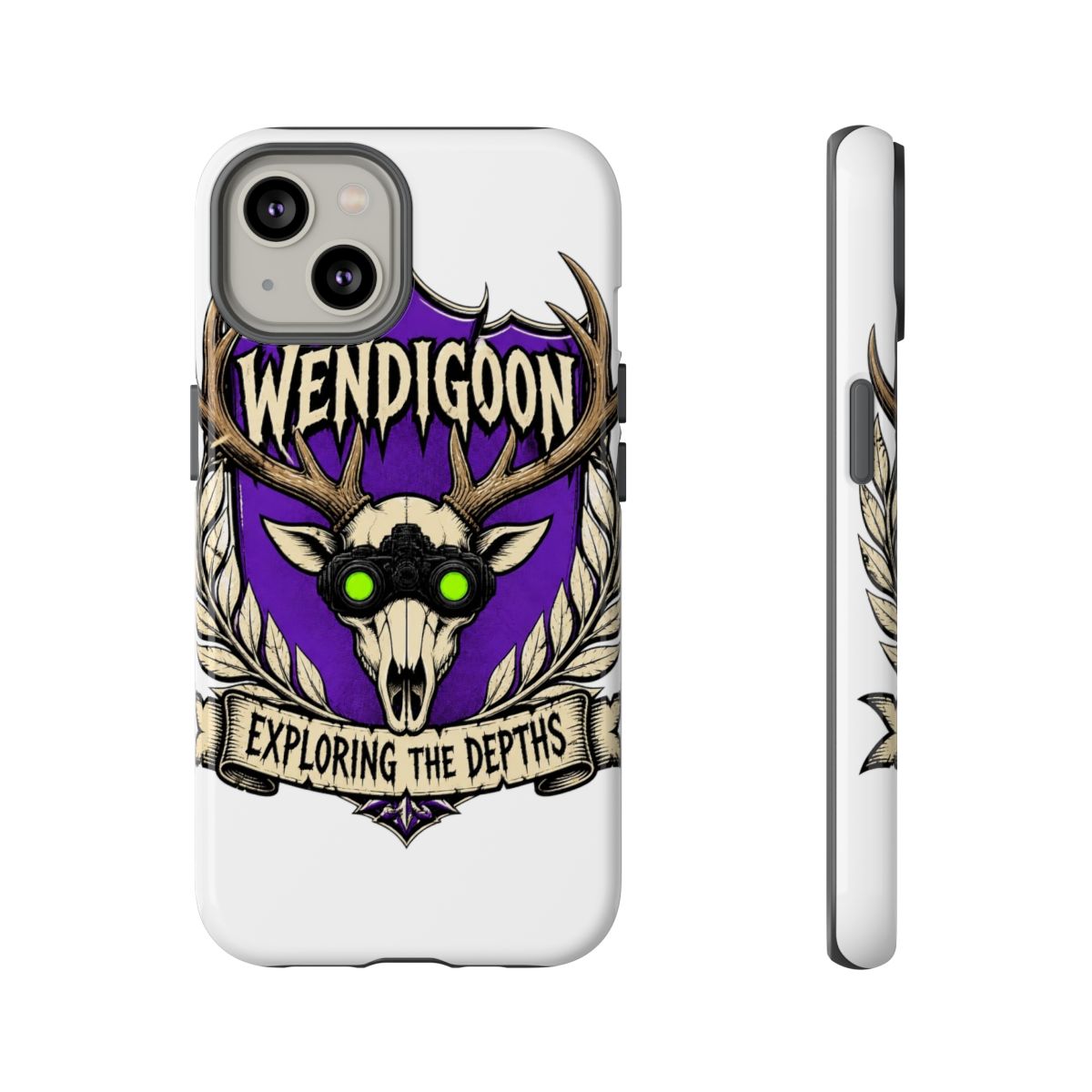 Wendigoon "Exploring the Depths" Phone Case - alternate angle 3, merchandise