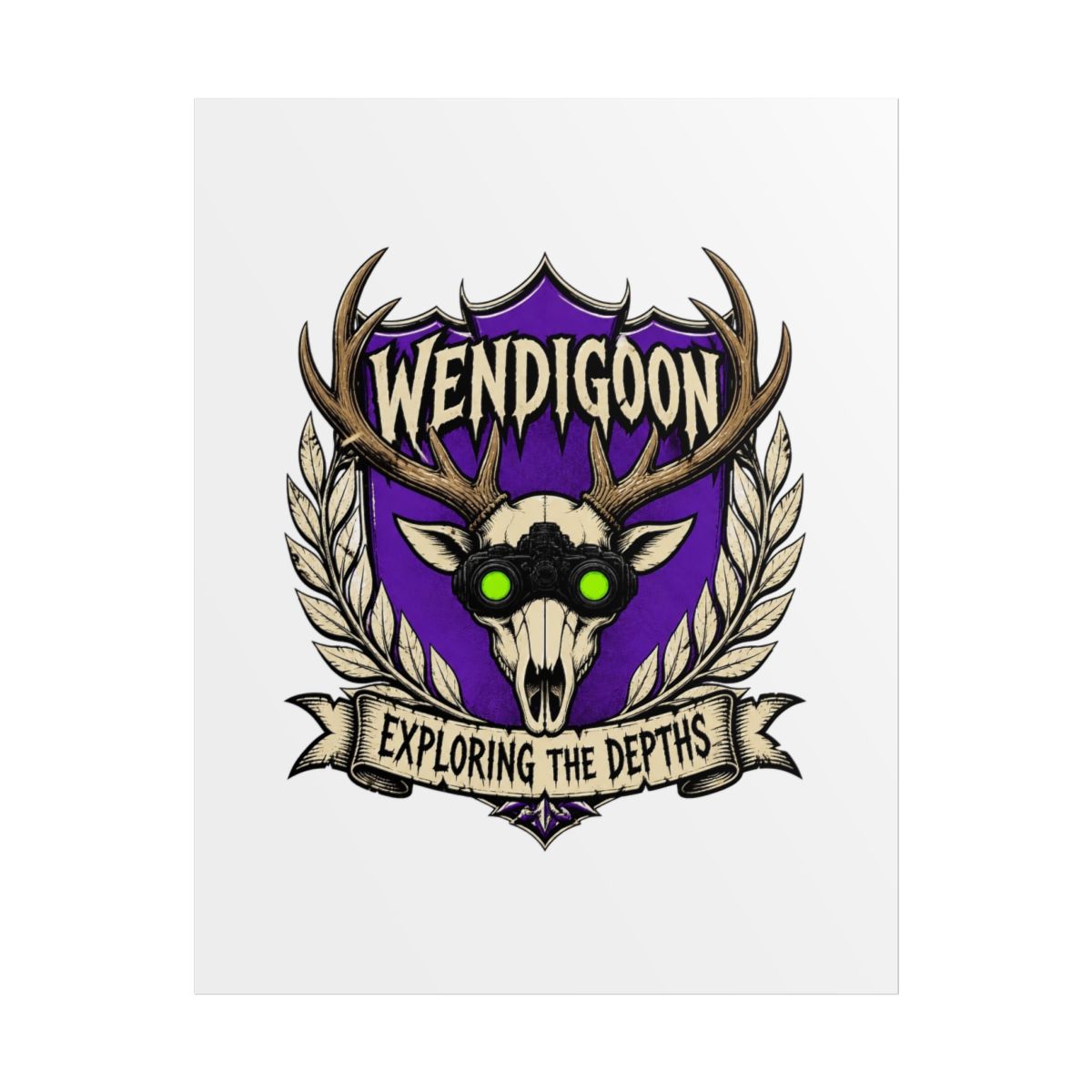 Wendigoon "Exploring the Depths" Poster - alternate angle 1, merchandise