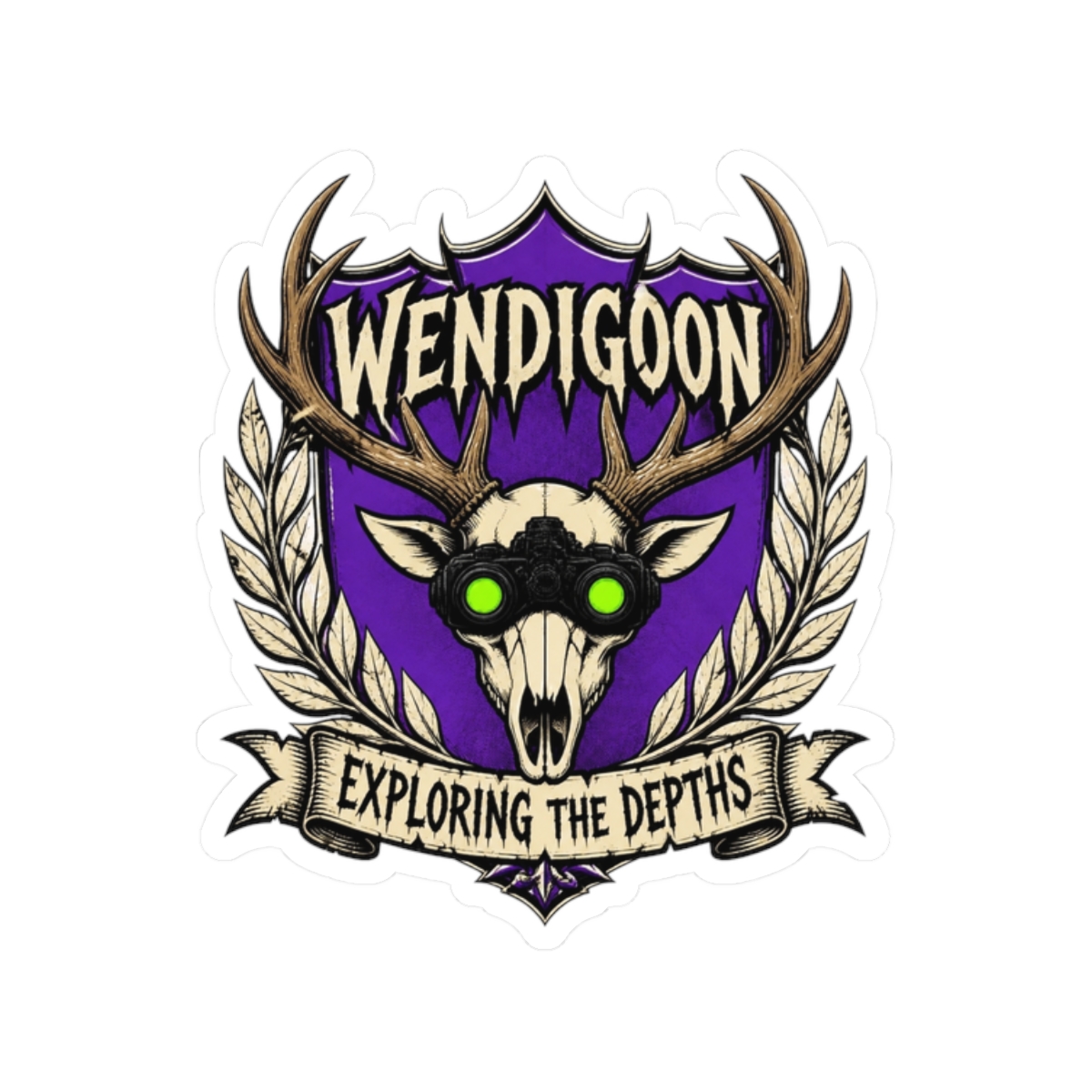 Wendigoon "Exploring the Depths" Sticker - Official Stickers merchandise