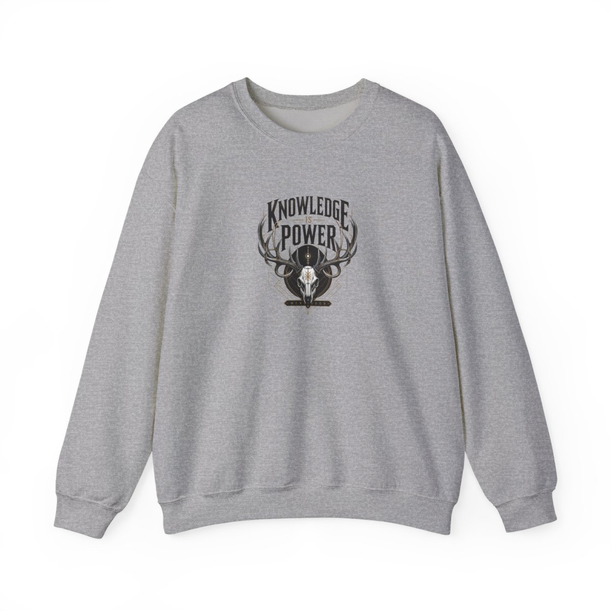 Wendigoon "Knowledge is Power" Crewneck - alternate angle 2, merchandise