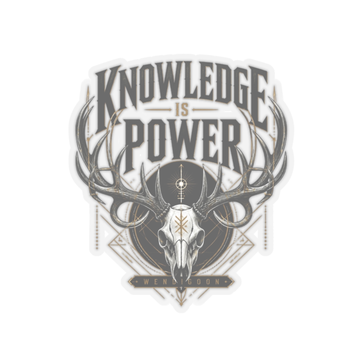 Wendigoon "Knowledge is Power" Sticker