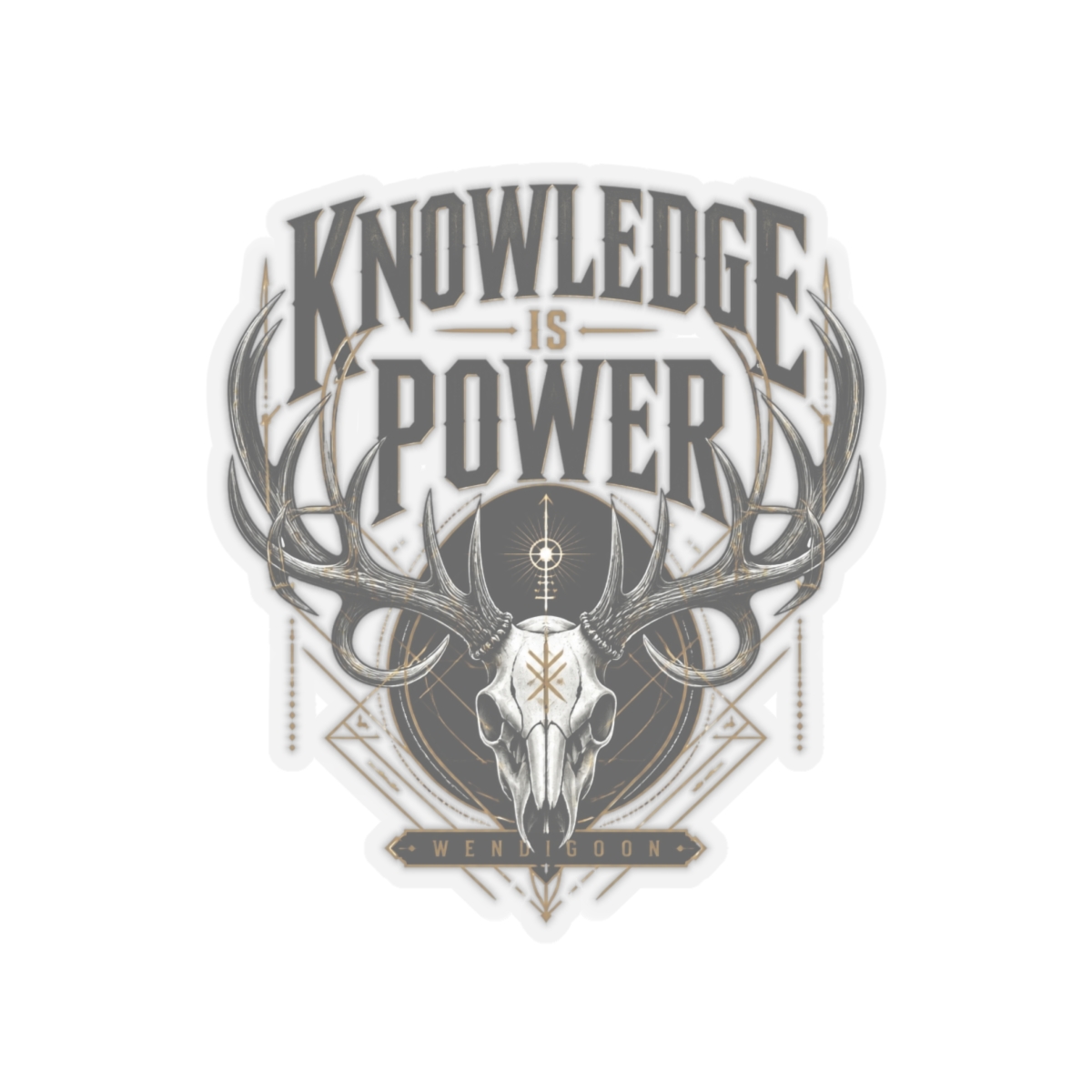 Wendigoon "Knowledge is Power" Sticker