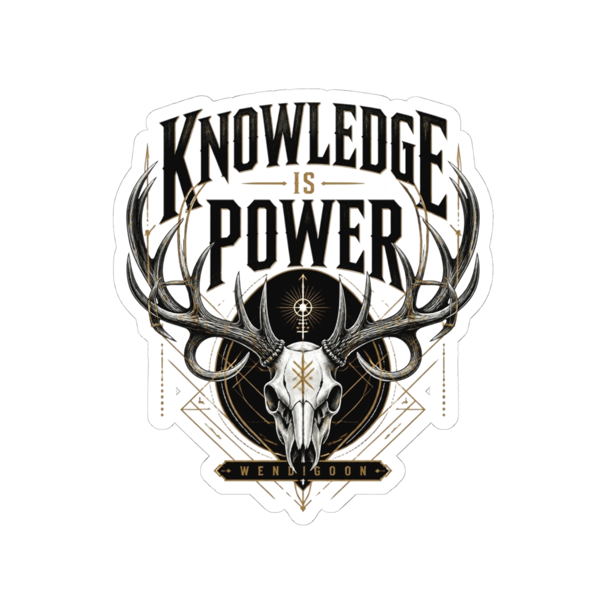Wendigoon "Knowledge is Power" Sticker