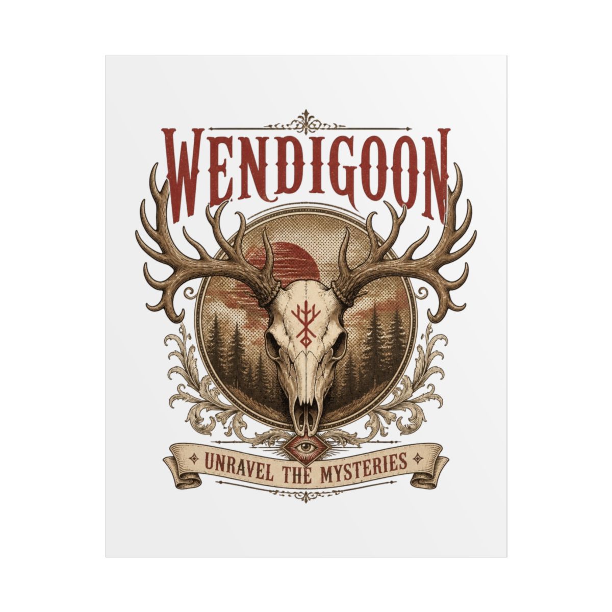 Wendigoon "Unravel the Mysteries" Poster