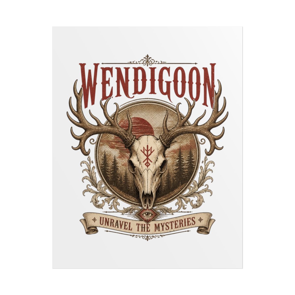 Wendigoon "Unravel the Mysteries" Poster - alternate angle 1, merchandise
