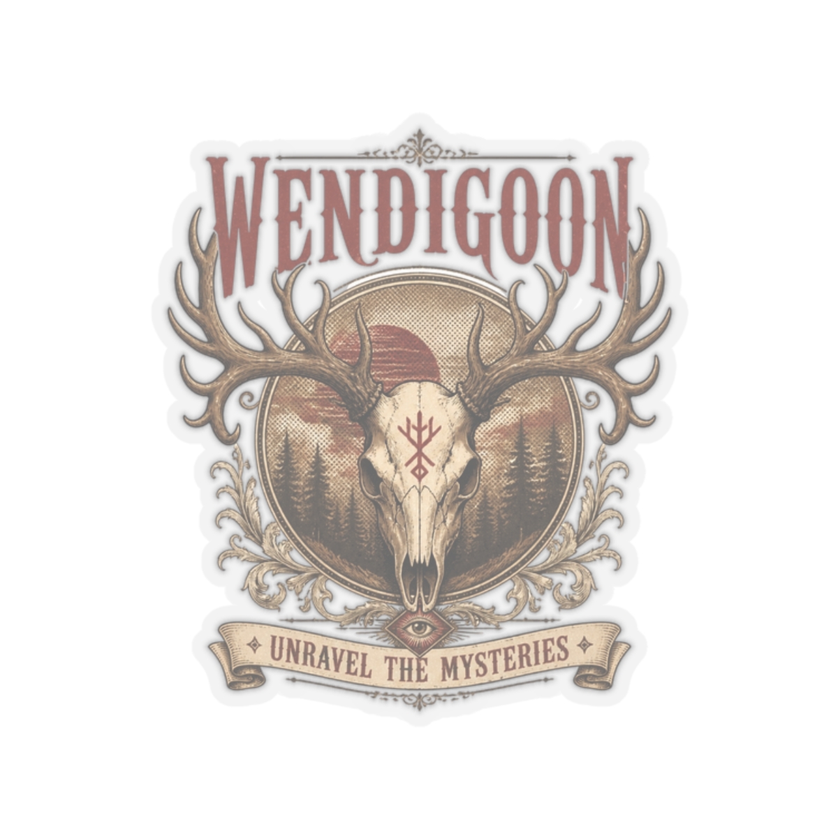 Wendigoon "Unravel the Mysteries" Sticker