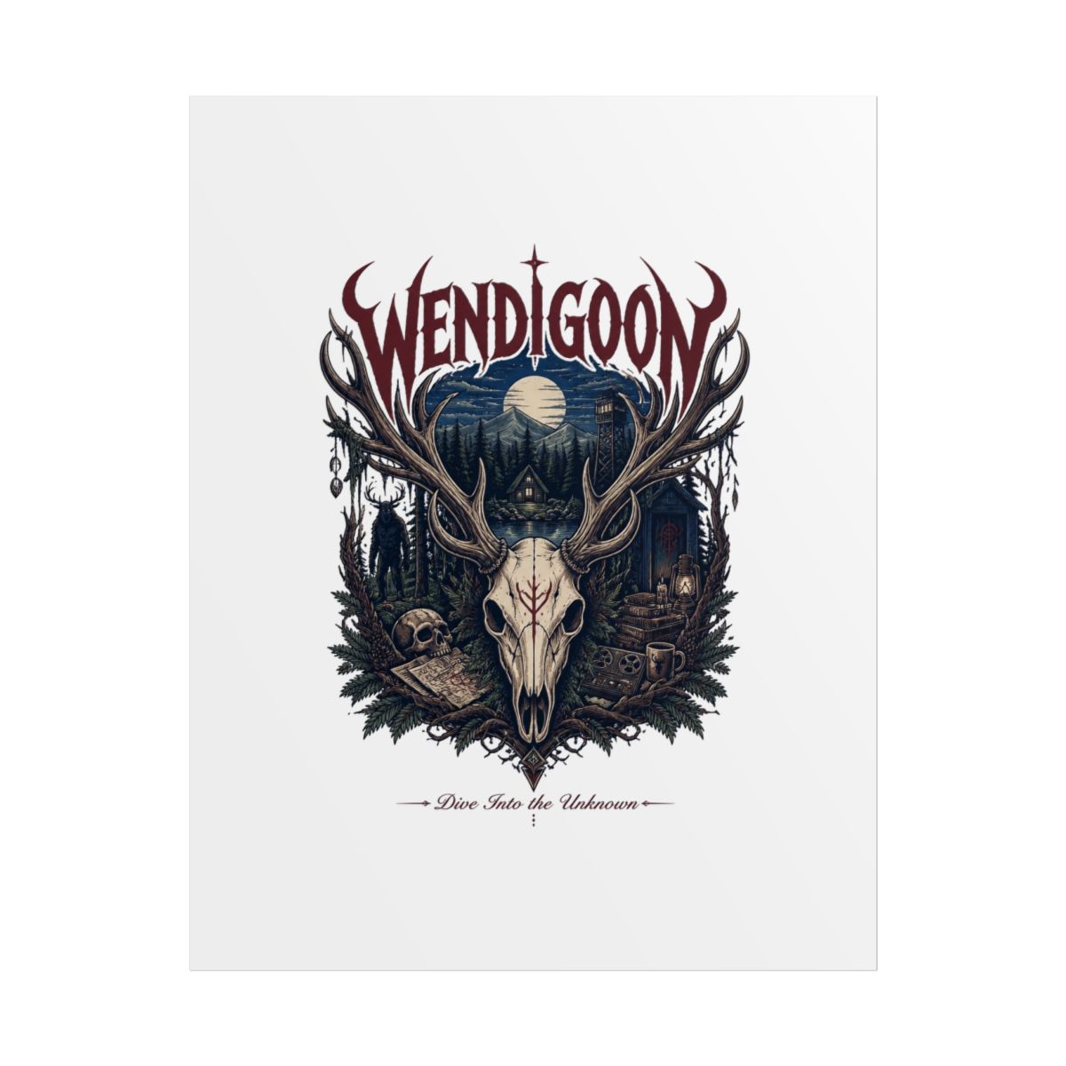 Wendigoon "Dive Into the Unknown" Poster - alternate angle 1, merchandise