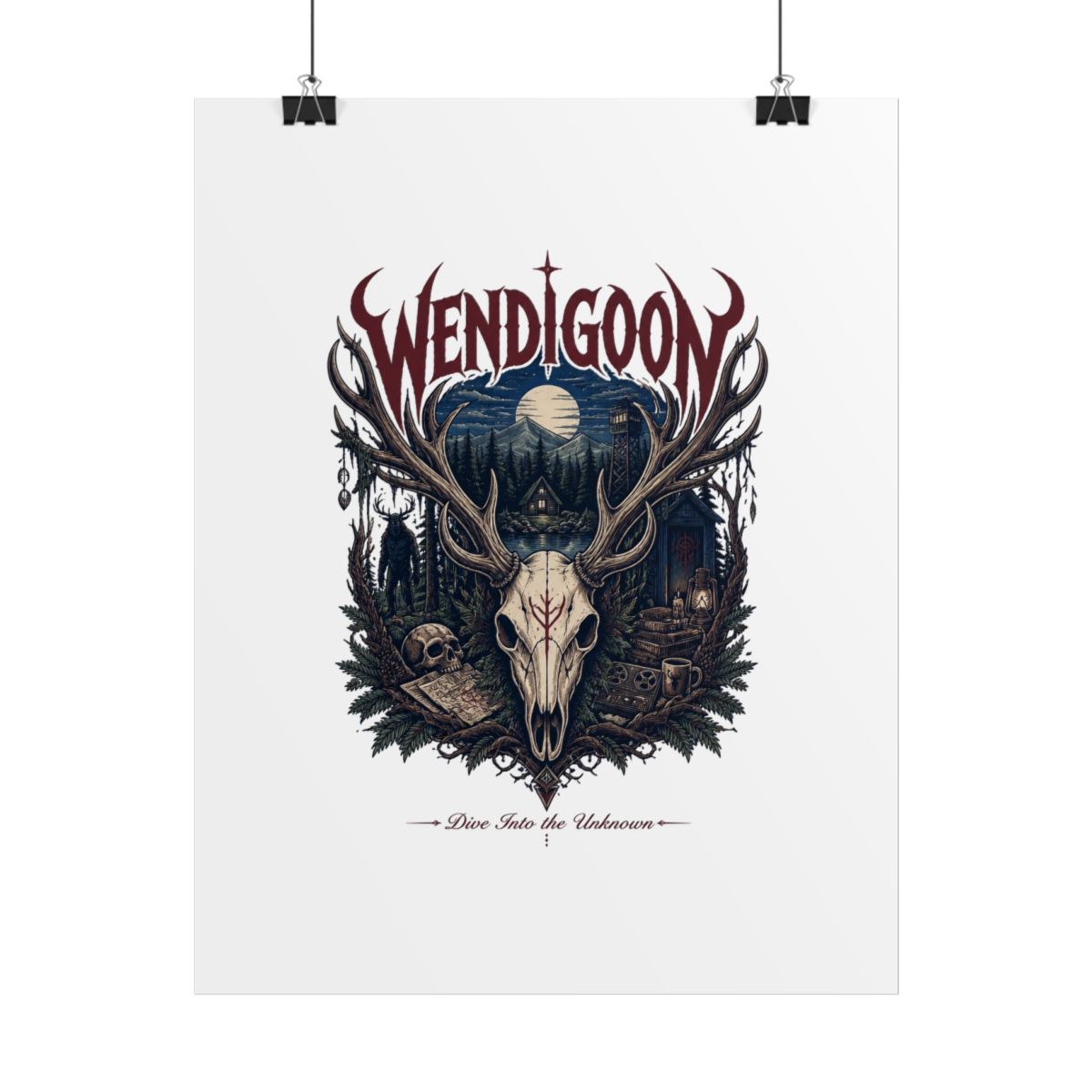 Wendigoon "Dive Into the Unknown" Poster - alternate angle 1, merchandise