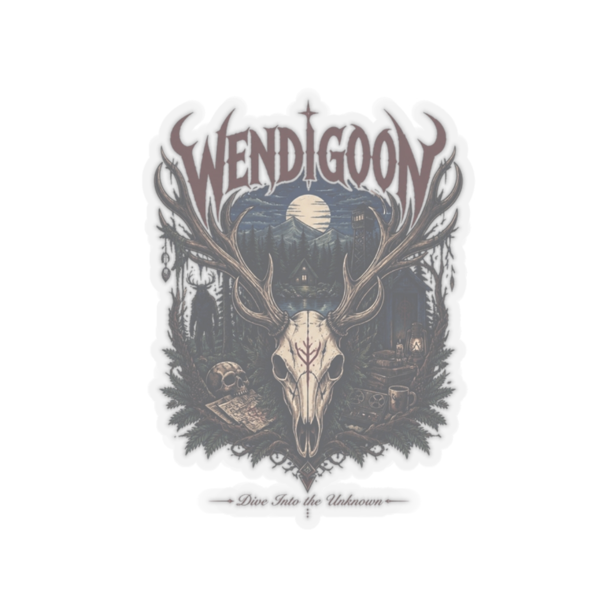 Wendigoon "Dive Into the Unknown" Sticker