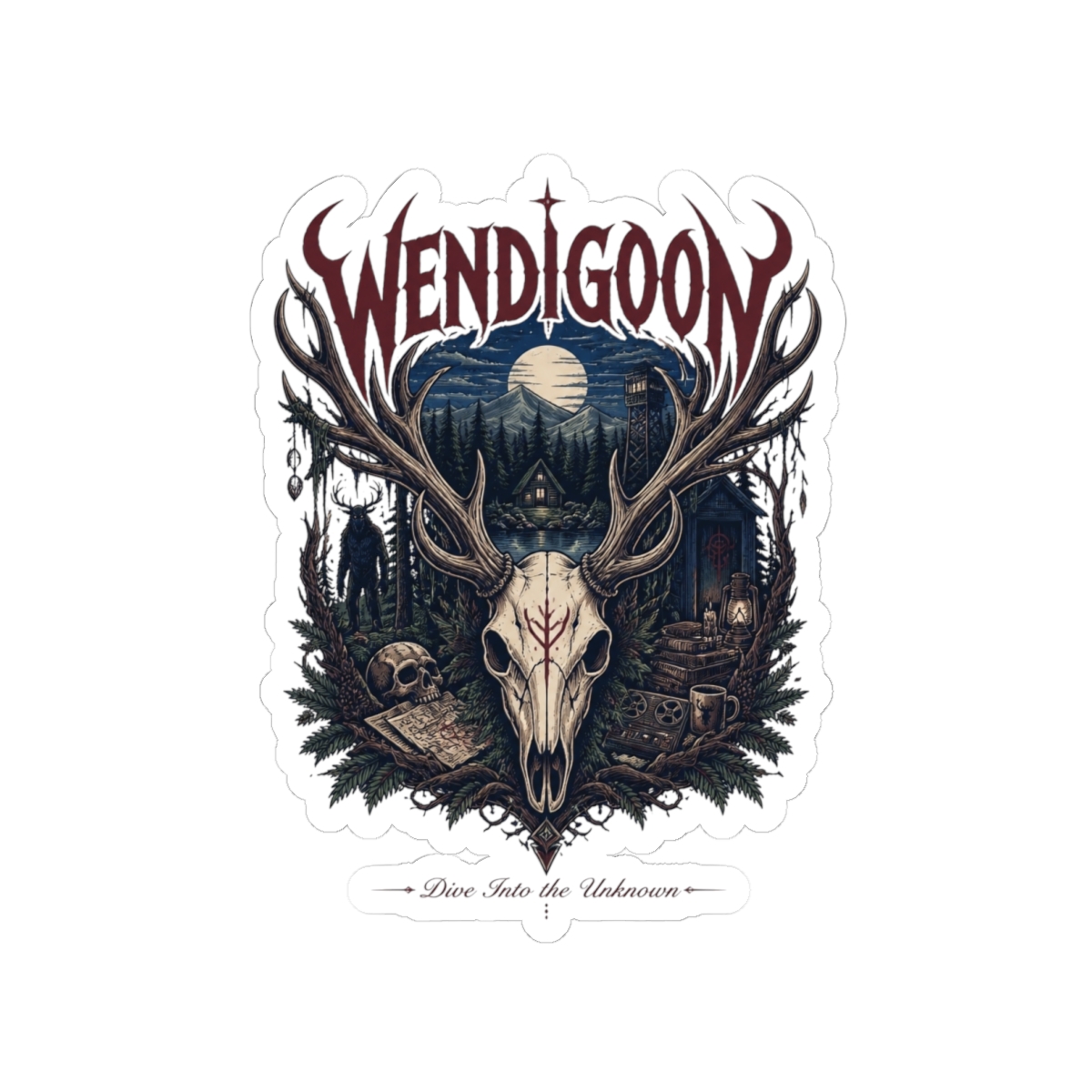 Wendigoon "Dive Into the Unknown" Sticker